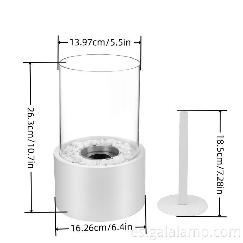 Mini chimenea de alcohol portátil para ambiente comedor al aire libre